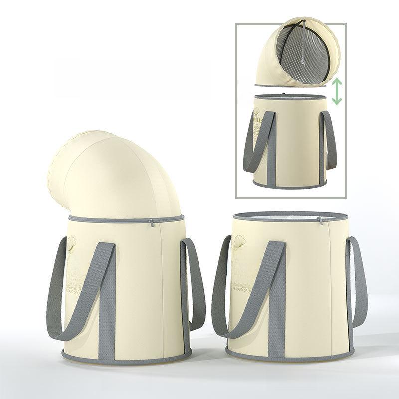 "Portable Folding Foot Bath Basin for Adults - Insulated and Over-Knee Design"