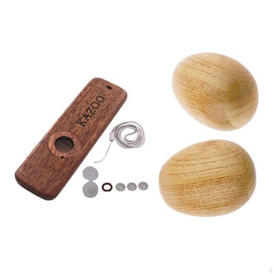 Houten Kazoo Muziek Speelgoed Houten Ei Shakers voor Feest Klaslokaal Professioneel Uniek Cadeau Draagbaar Goed