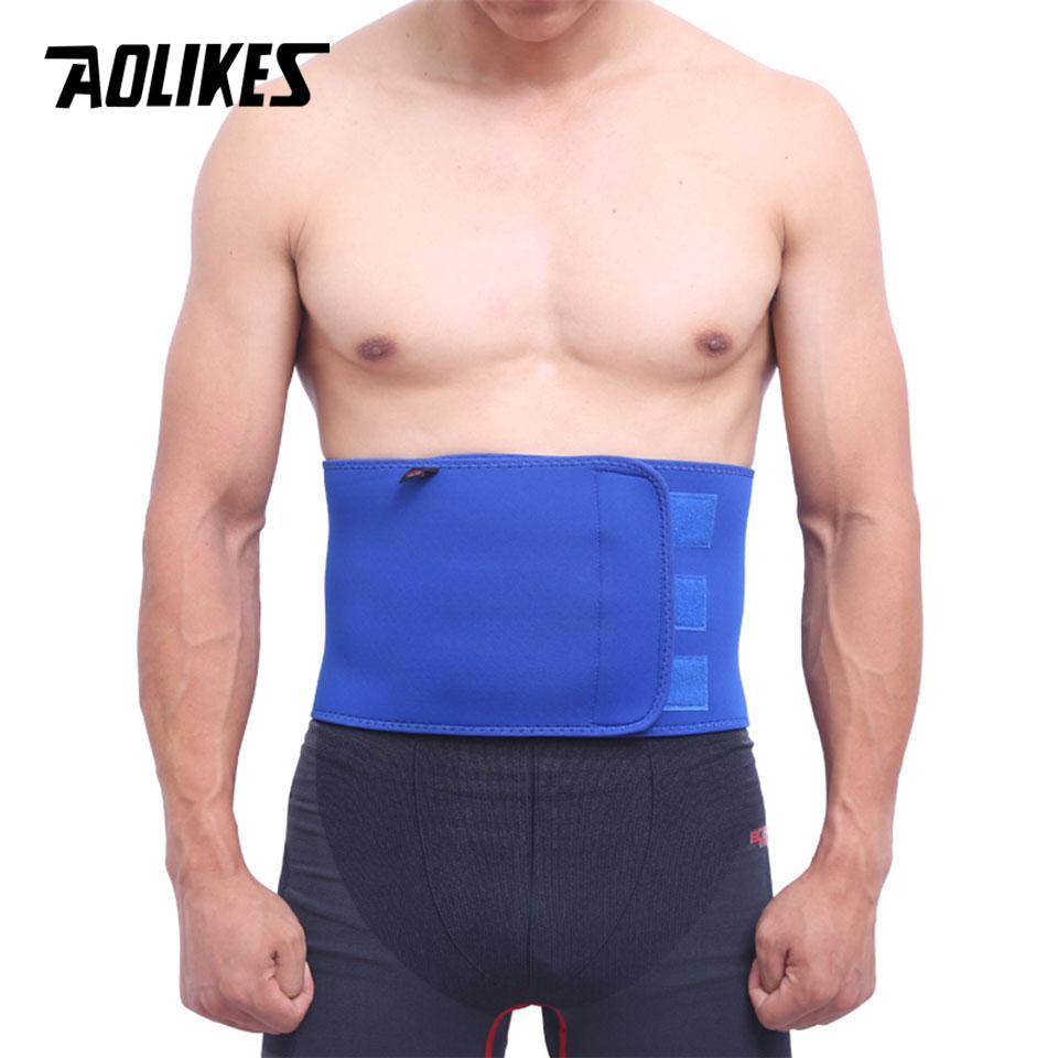 Durable And Safe Aolikes 1Pcs Professional Adjustable Waist Trimmer Slim Fit Abdominal Waist Sweat Belt Waist Back Support Belt Fitness
