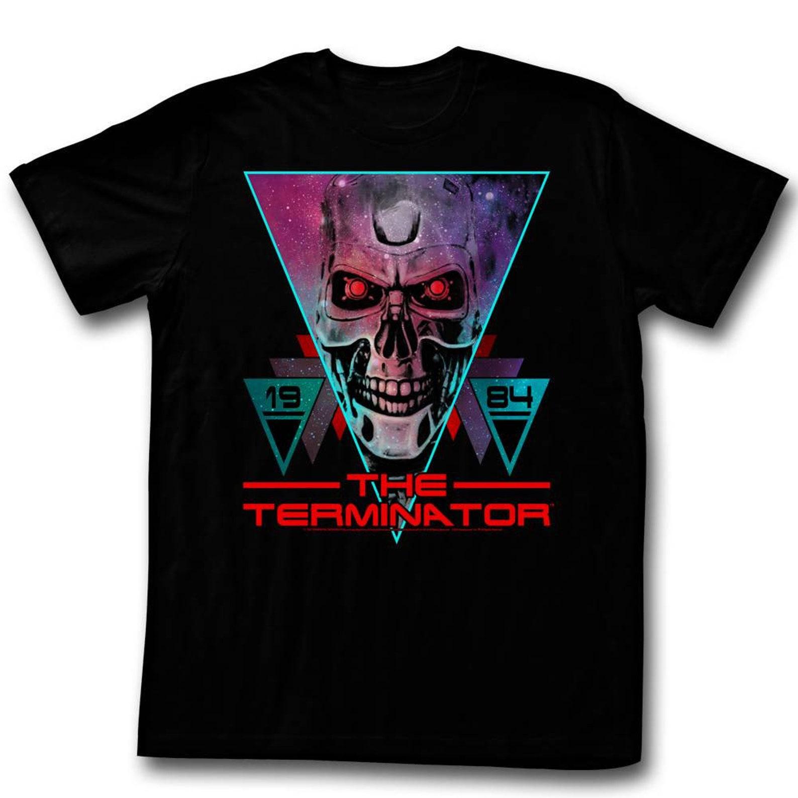 Terminator Space Face Black Adult T-Shirt S