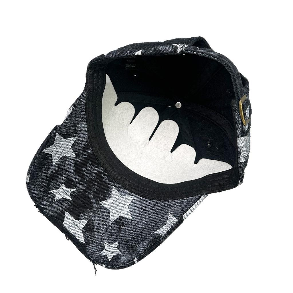 Spring And Summer Retro Pentagram Baseball Cap Men'S And Women'S Sunshade Holes Personalized Retro American Cap