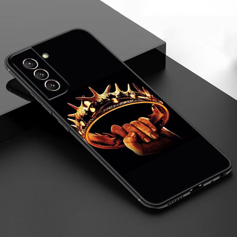 Dragon Mother Thrones Black Silicone Phone Case For Samsung Galaxy S23 S21 S20 FE S24 S22 Ultra S10E S10 S9 S8 Plus