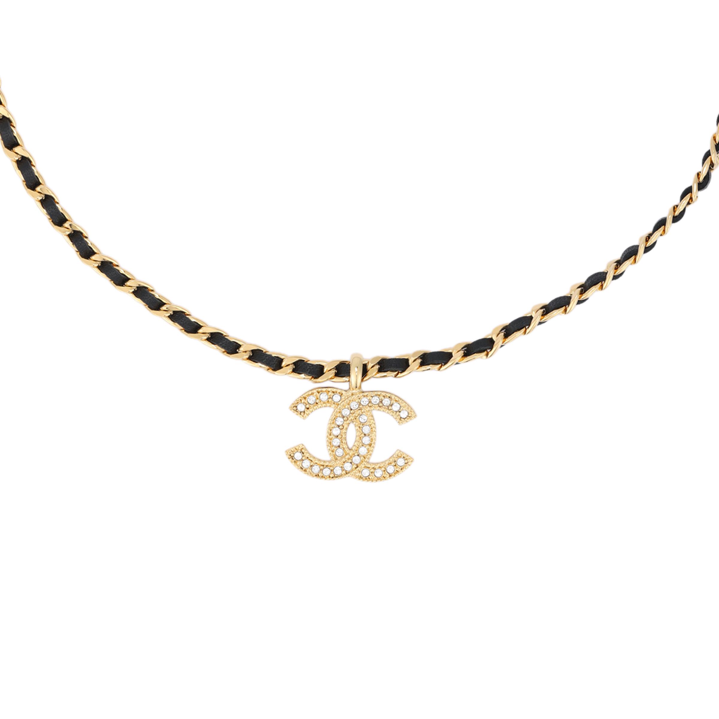 Chanel Coco 24K Logo Design Necklace