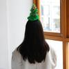 Christmas Hair Bands Glitter Santa Hat Headband Glowing Holiday Party Favor