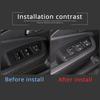 4PCS Window Lift Switch Panel Frame Cover Trim for Honda Pilot 2016-2022/ Passport 2019-2023, ABS Material Car Door Window Glasses Lifter Button