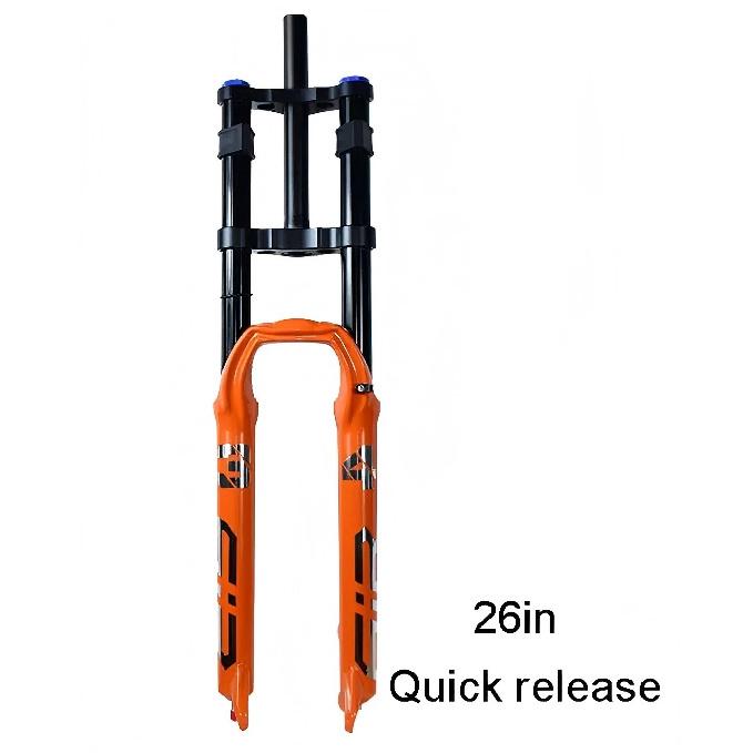 Mountain Bike DH Dual Shoulder Air Suspension Fork 26/27.5/29 Inch 34mm XC/AM/Dirt Jump Upper Damping Adjustment No Lockout