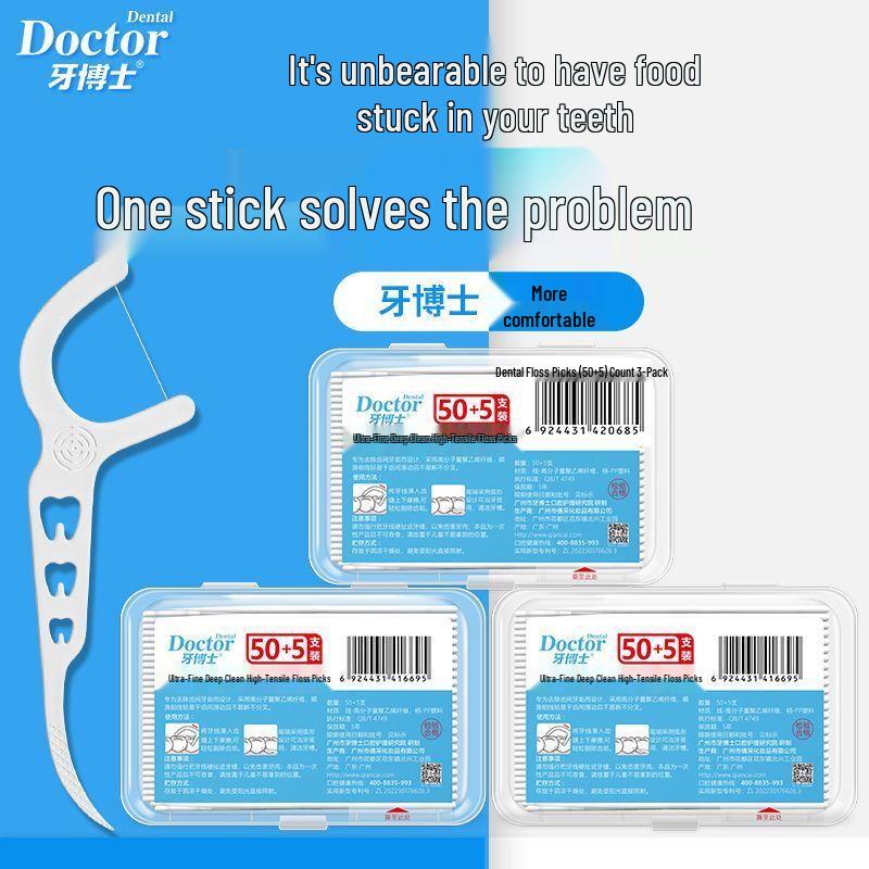 

Dr. Ya Ultra Fine Deep Clean Dental Floss Picks
