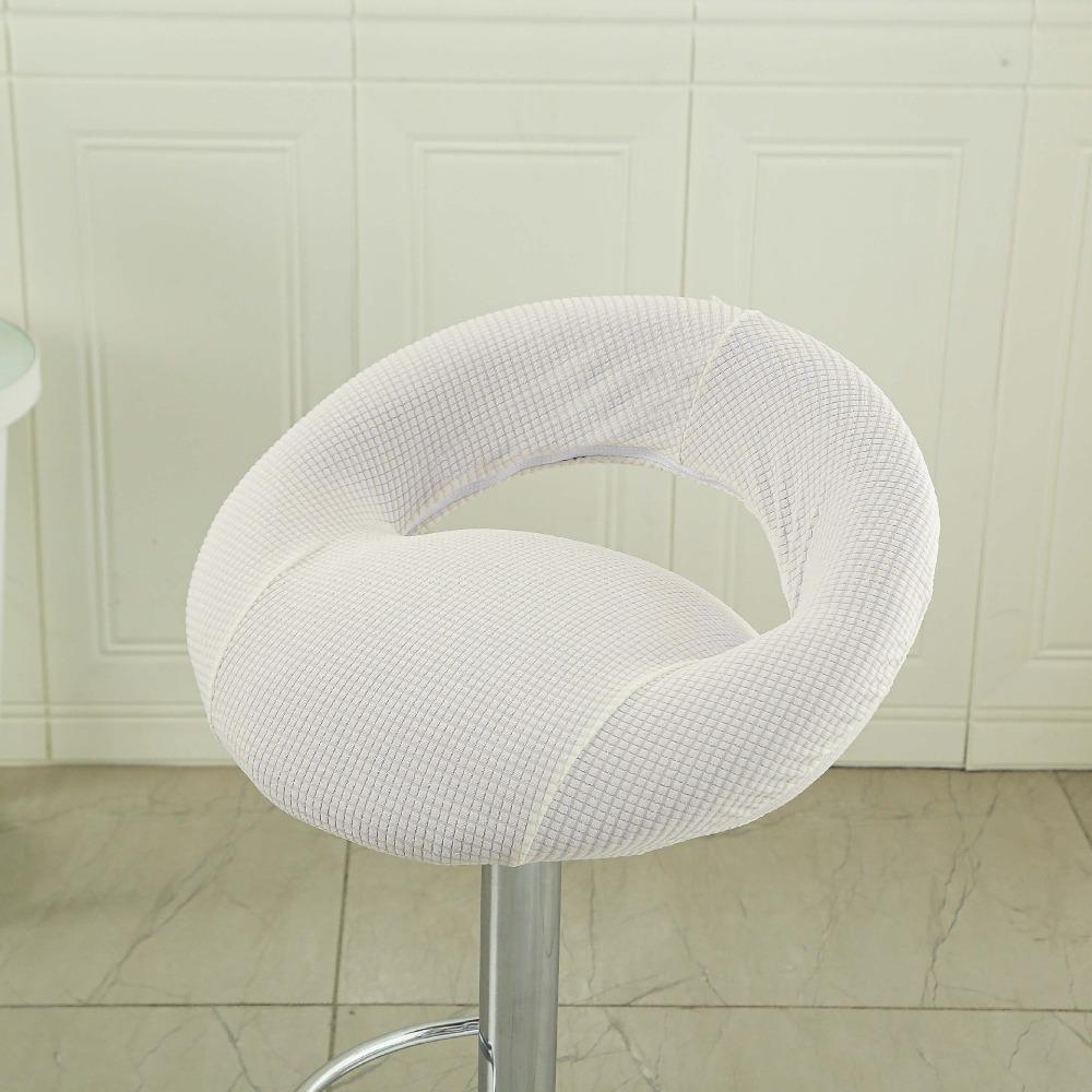 Hollowed-out Design Chair Cover Adjustable Elastic Bar Counter Stool Cover Bar Chair Counter Use