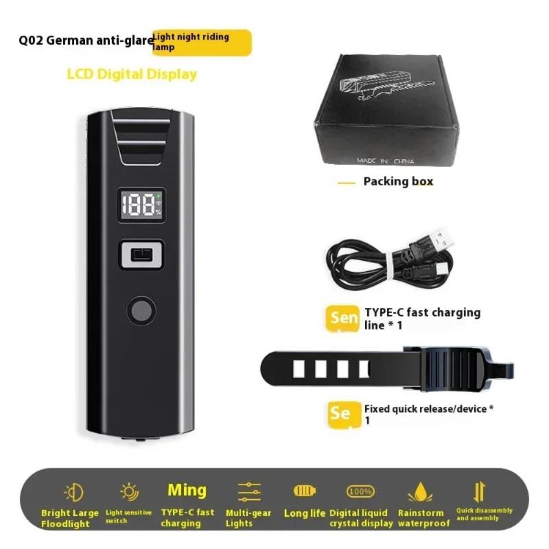 Smart Sensor Bicycle Front Light USB Rechargeable LED Bike Head Lamp MTB Bike Flashlight Bicycle Headlight Cycling Accessories