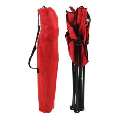 Folding Chair Strong Steel Structure Oxford Cloth Portable Camping Chair with Arm Chair Cup Holder