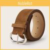 Street Style Solid Color Suede Women Casual Wide Belt For Trendy Womens Accessories