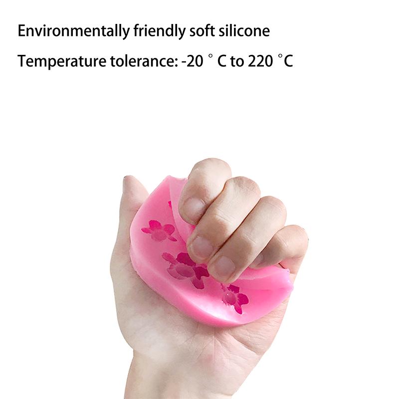Cherry Blossom Rose Daisy Flower Silicone Mold Diy Sugarcraft Resin Tools Cupcake Baking Mould Fondant Cake Decorating Tools