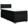 Maison Exclusive - Sommier à lattes de lit avec matelas Noir 100x200 cm Tissu