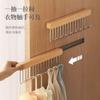 1pc 8/12 Hook Multi Functional Left/Right Pull Sliding Rail Hanger Hook Non Drilling Telescopic Strap Vest Wall Mounted Storage