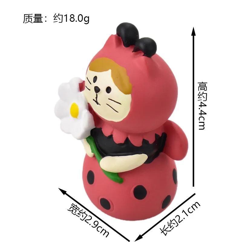 Japanese Groceries Zakka Spring Garden Series Home Decoration Creative Small Ornaments Resin Craft Toys Collectible Gifts