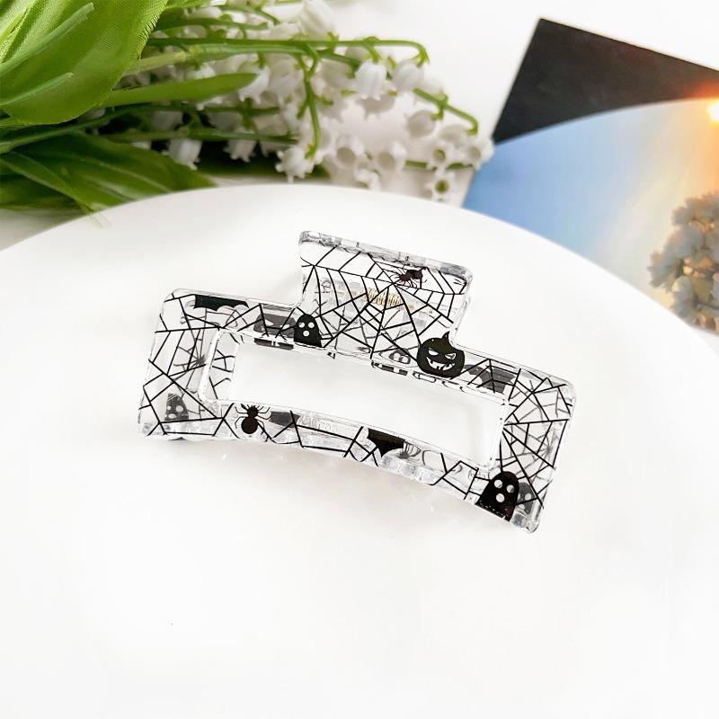 Sweet Fruit Heart-shaped Printed Grab Clip Shark Clip Simple and Fresh Semi-tied Hair Clip and Hair Accessory