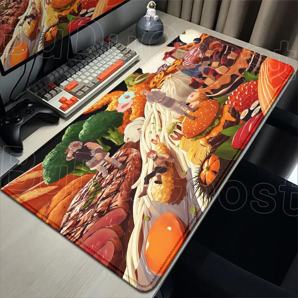 HD Printing Office Desktop Carpet New Wallpaper Delicious In Dungeon Mousepad Large Washable Notebook Anime Keyboard Mat 90x40cm