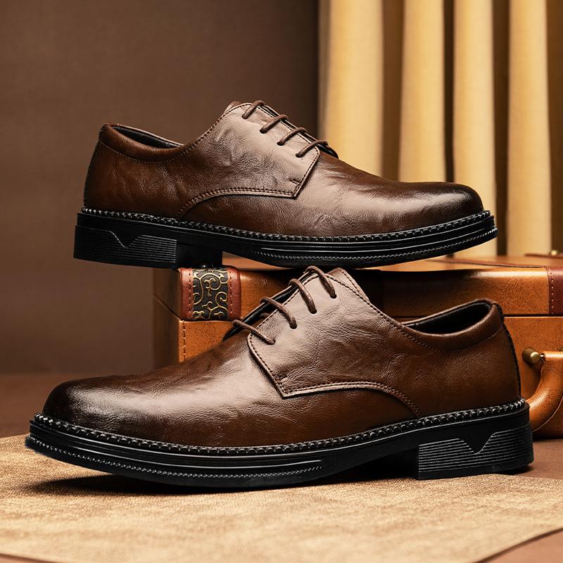 Брендовые кожаные туфли — фото 3