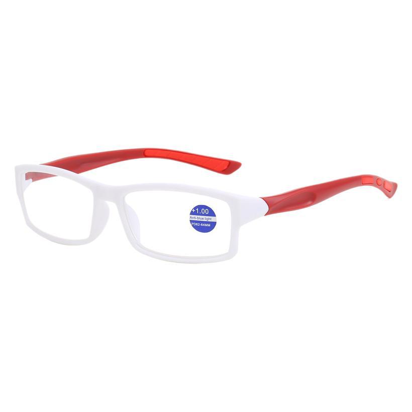 

New Fashionable Presbyopia Glasses Men and Women Ultra Light Retro Sports Style High-definition Anti Blue Light Diopter To +4.0 +300 красный