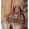 Shoulder Pocket Coin Wallet, Crossbody Bag, Vintage Plaid, Headphones Small Coin Wallet Christmas Coin Wallet
