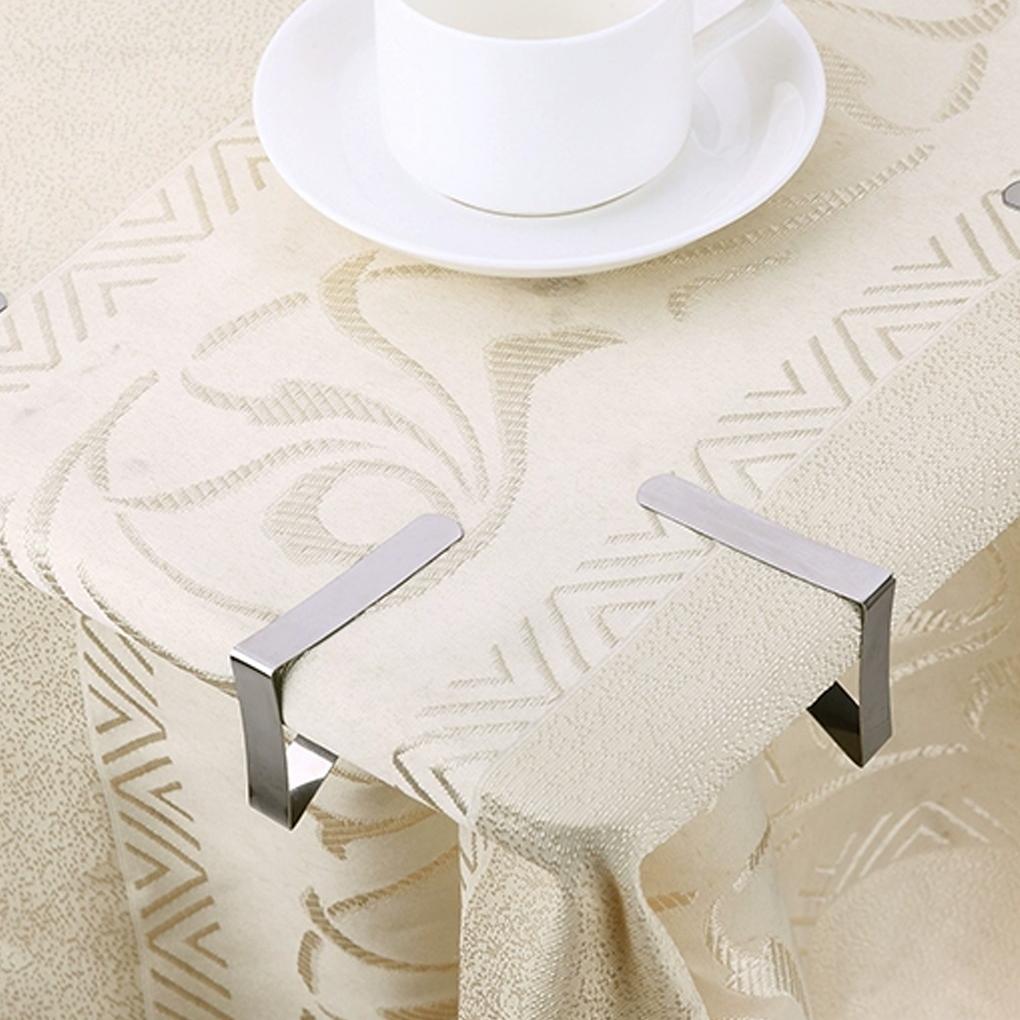 12pcs Non-slip Stainless Steel Table Clamp For Firm Fixation Stainless Steel Clip Fixing Clip