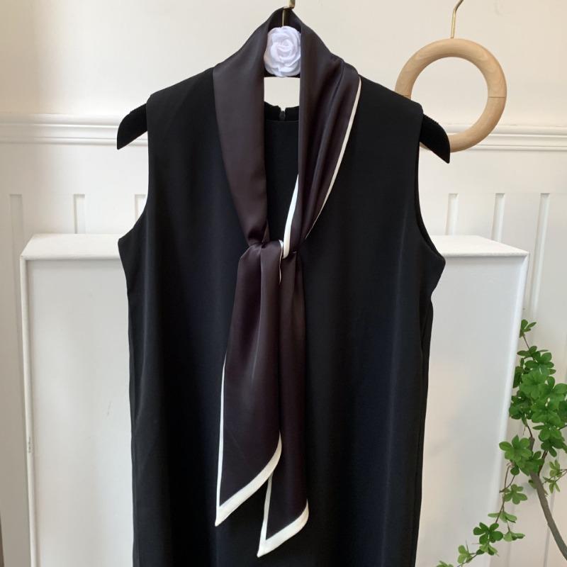Silk Scarf, Long Strip, Versatile Shirt, Neck Protection, Scarf, Silk Scarf, Multi-purpose Headscarf, Headband, Hair Tie, Decorative Waist Belt.