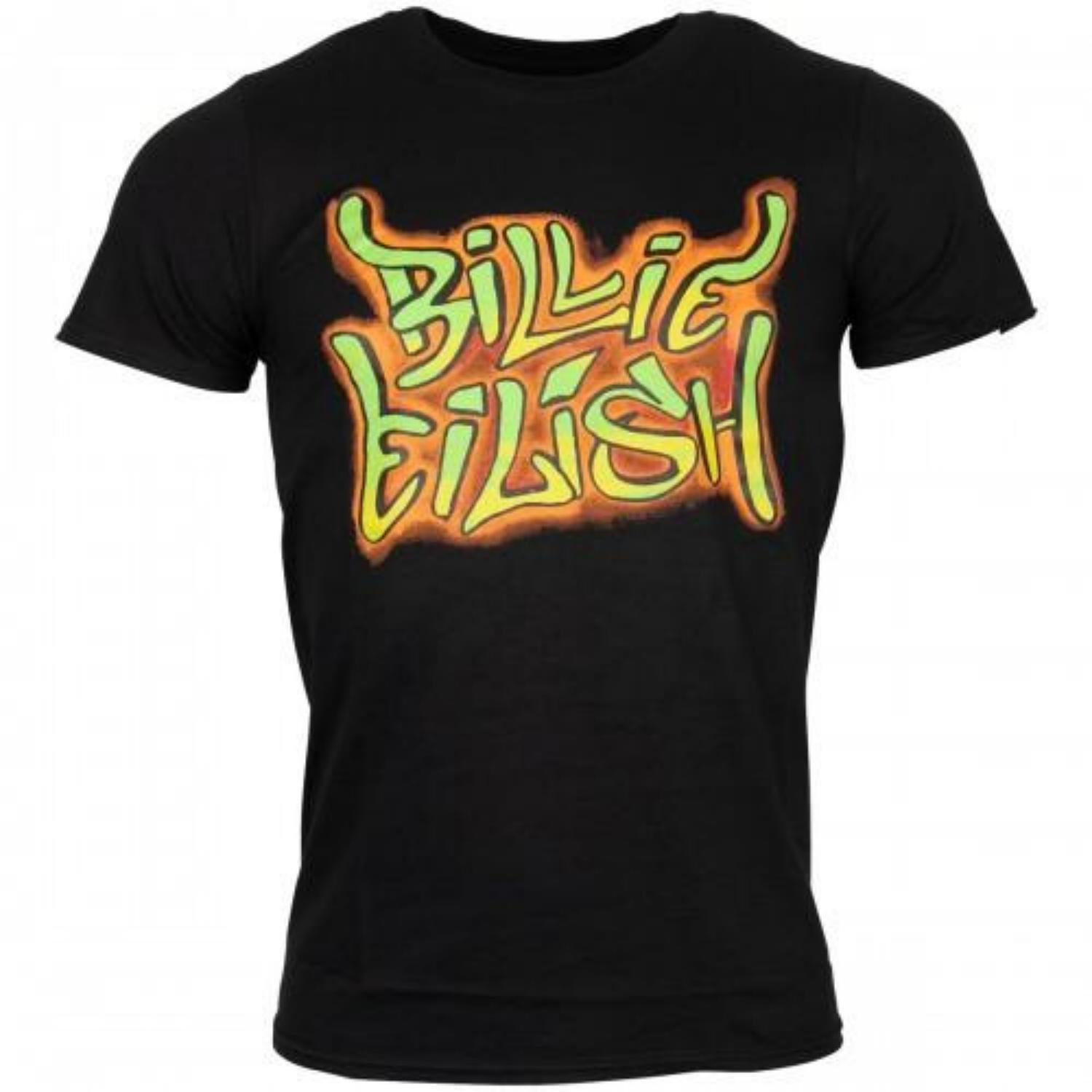 Billie Eilish Unisex Adult Graffiti T-Shirt S