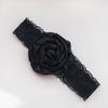 3-color Lace Rose Braided Ribbon Choker Gothic Wide Choker Vintage 90s Lace Choker Collar Necklace for Women Girls