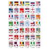 5pcs Waterproof Eco Friendly Face Tattoo Stickers for Sports Events Cheerleading World Cup Theme
