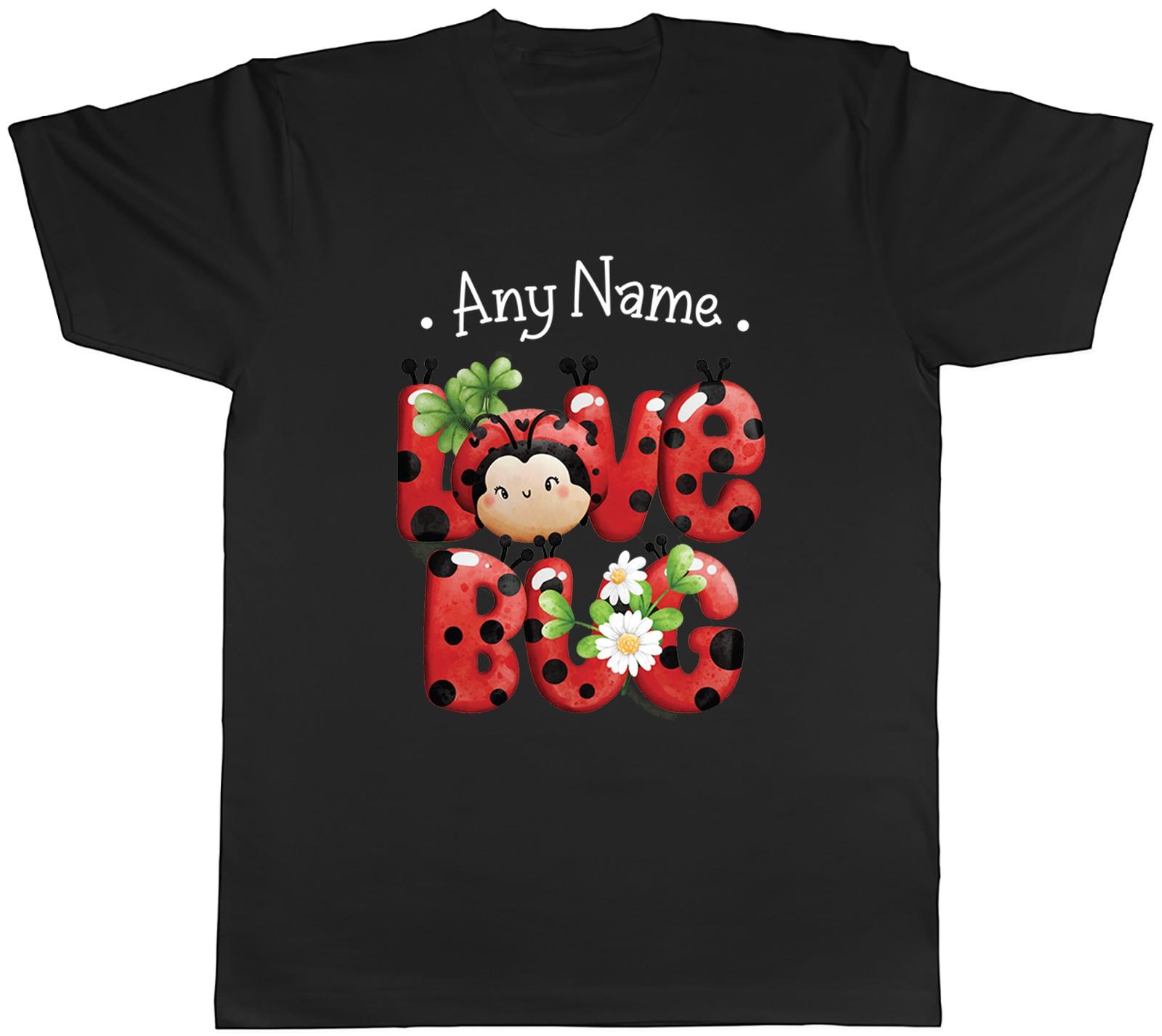 Personalised Valentine s Day Any Name Love Bug Mens T-Shirt Tee Gift Top XL