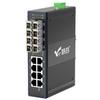 Huigu Industrial DIN Rail Fiber Optic Transceiver Switch