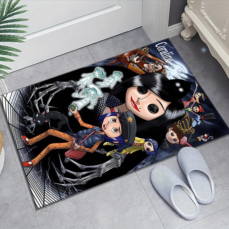 1pc C-Coraline (2) Design Area Rug - Non-Slip, Soft & Cozy Floor Mat for Living Room, Bedroom, Office - Indoor/Outdoor Decorative Carpet