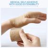 2PC Self-Adhesive Elastic Bandage Wound Bandaging Supplies Training Breathable Fixation for Sports First Aid Wound Plasters Tape
