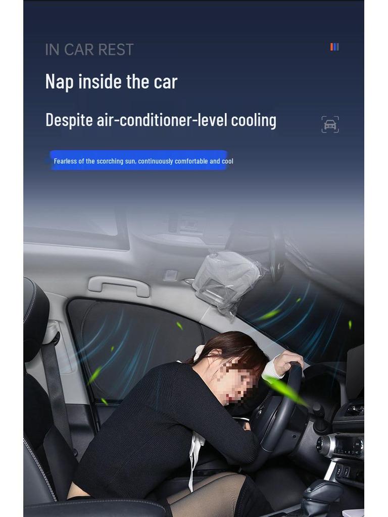 Thickened Car Sunshade Curtains: Full Coverage Privacy & Heat Insulation for Side Windows