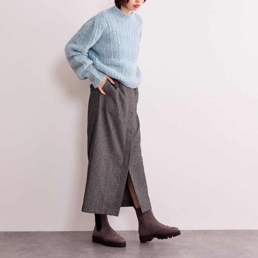 Side Gore Track Sole Gray 225 HIMIKO/Medallion Boots/641408