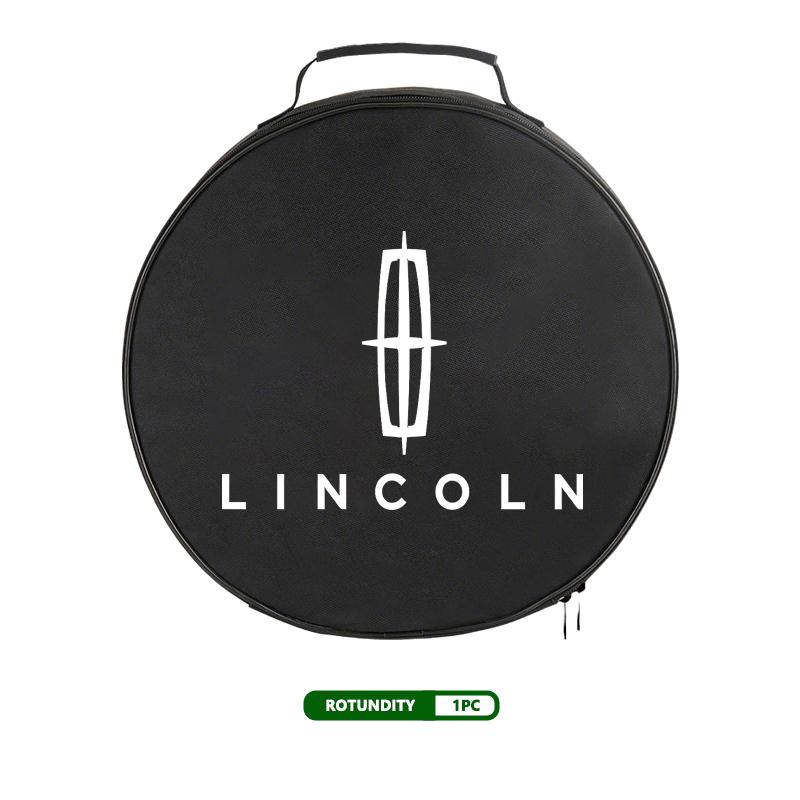 For Lincoln Car Charging Cable Storage Box Carry Bag Trunk Organizer Auto Accessories Navigator Continental Mondeo MKZ MKC jds2
