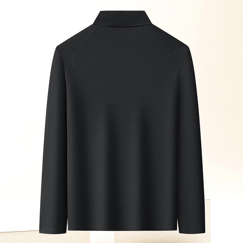 MONTAGUT Men's Casual Long-Sleeve Zipper T-Shirt