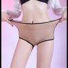 Damenhöschen Öl Glänzend Nahtlos Boxerhöschen Hohe Elastizität Seidig Transparent Sexy Unterwäsche Offener Schritt Unterhosen Dessous