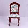 1:12 Dollhouse Chair Simulated Wooden Dollhouse Miniature Chair Model Furniture Accessories Gift