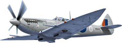 KP Model Spitfire HF Gray Camouflage Plastic Model KPM0479 1/72 Mk.7