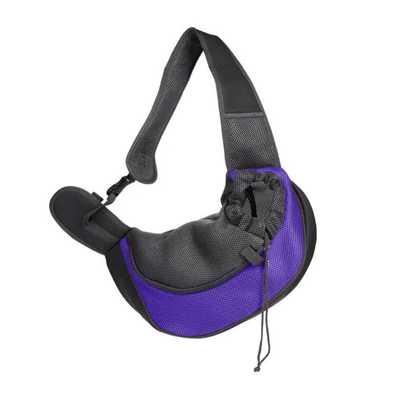 Pet Dog Cat Sling Carrier Breathable Travel Safe Sling Bag Puppy Kitten Outdoor Mesh Oxford Single Comfort Handbag Tote Pouch