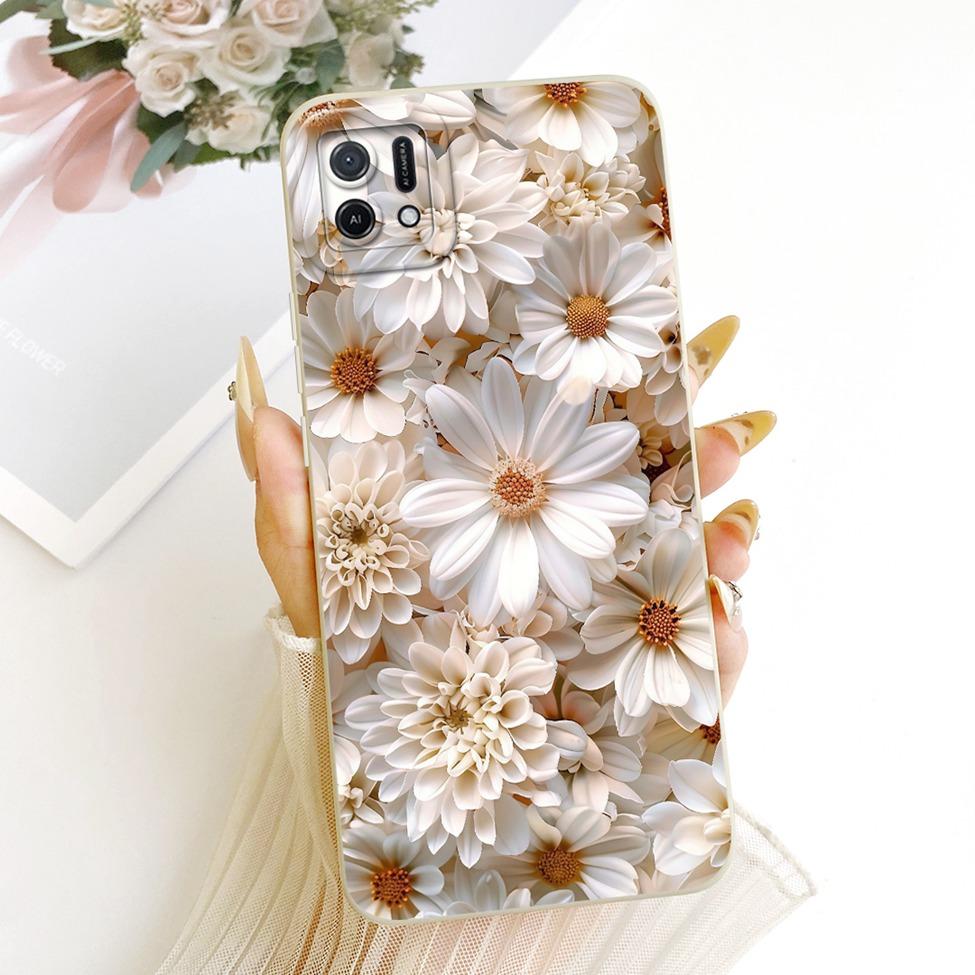 For Oppo A16k CPH2349 Casing For Oppo A16e CPH2421 Cover Fashion Cartoon Cute Funny Painted Silicone Phone Case
