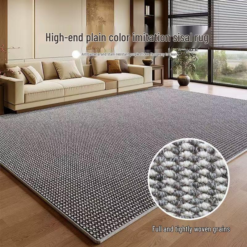 Sisal-Look Thickened Paving Carpet for Living Room, Studio, Bedroom, or Entrance