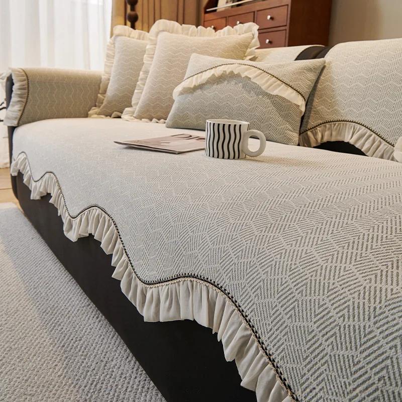 

Неровные чехлы на сиденья дивана из шенилла для 1/2/3-местного дивана, универсальные нескользящие подушки для дивана, легкий роскошный протектор сиденья со спинкой A 70x70cm 1pc