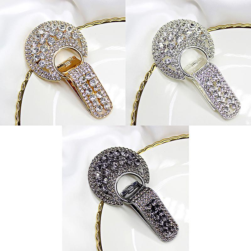 1PC Duckbill Buckle Overcoat Decor Shiny Rhinestone Fashion Metal Button Originality Cardigan Button Clothing Accessory