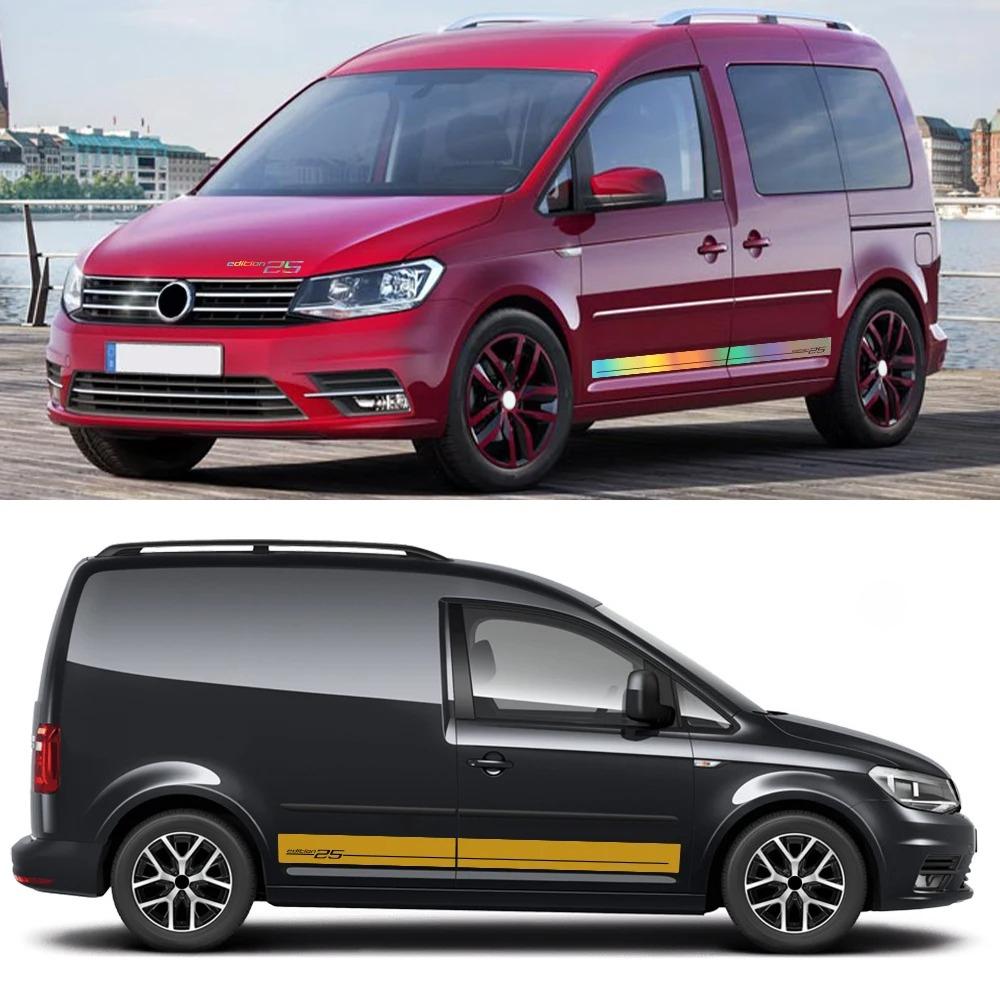 3 Stück Autoaufkleber Für Volkswagen VW Caddy Maxi Kombi Edition 25 Van Grafiken Vinyl-Aufkleber Tuning Zubehör