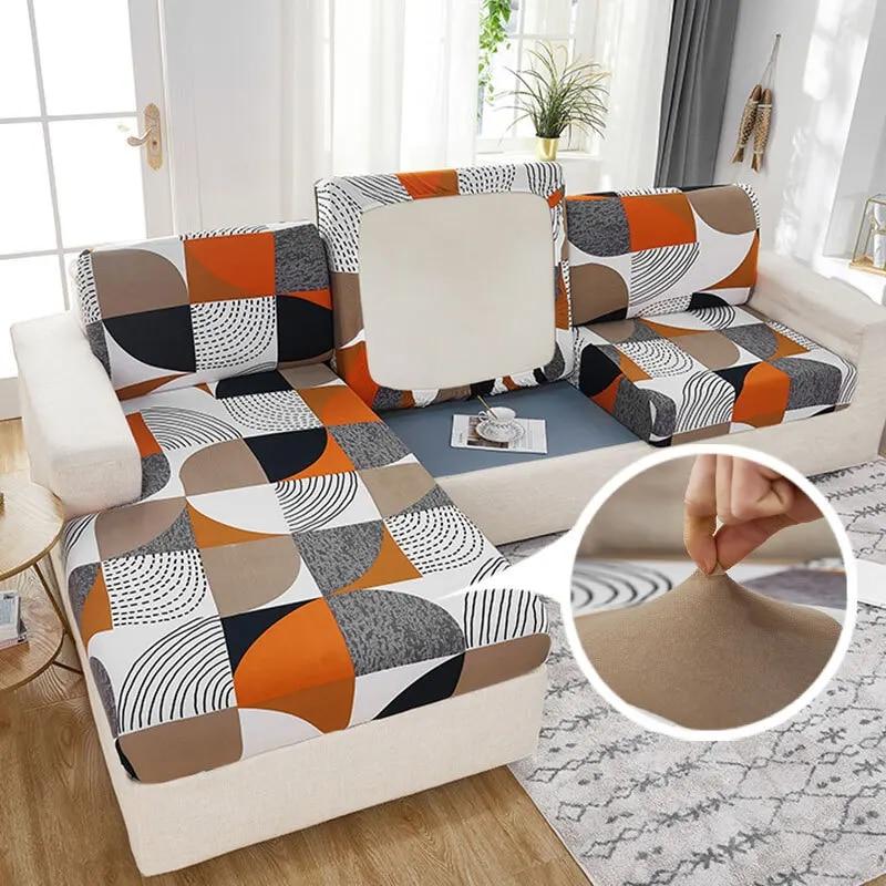 Printed Sofa Slipcover Soft Non-slip Stretch Sofa Cover for Living Room Bedroom Office Home Decor Pets Kids Furniture Protector