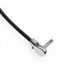 Guitar Effect Pedal Cable Wire Flat Patch Cable Cord 6.35mm Right Angle Pancake Design 30cm