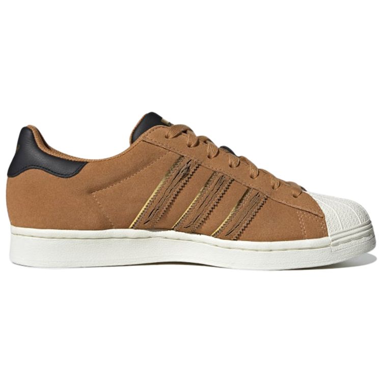 Adidas Originals Superstar Cny Animal Print Chinese New Year Tiger Year Special Edition Classic Casual Low-Top Sneakers Unisex Sneakers Brown GX2154