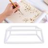Embroidery Frame Holder Double Layer Clip On   Stitch Hoop Plastic Handheld Frame Rack for Needlework